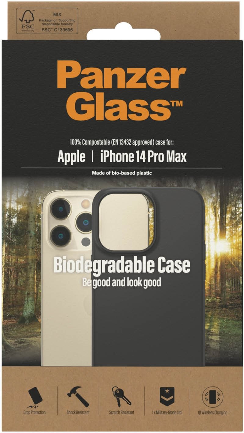 PanzerGlass Biodegradable Case Apple iPhone 2022 6.7" Max Pro...