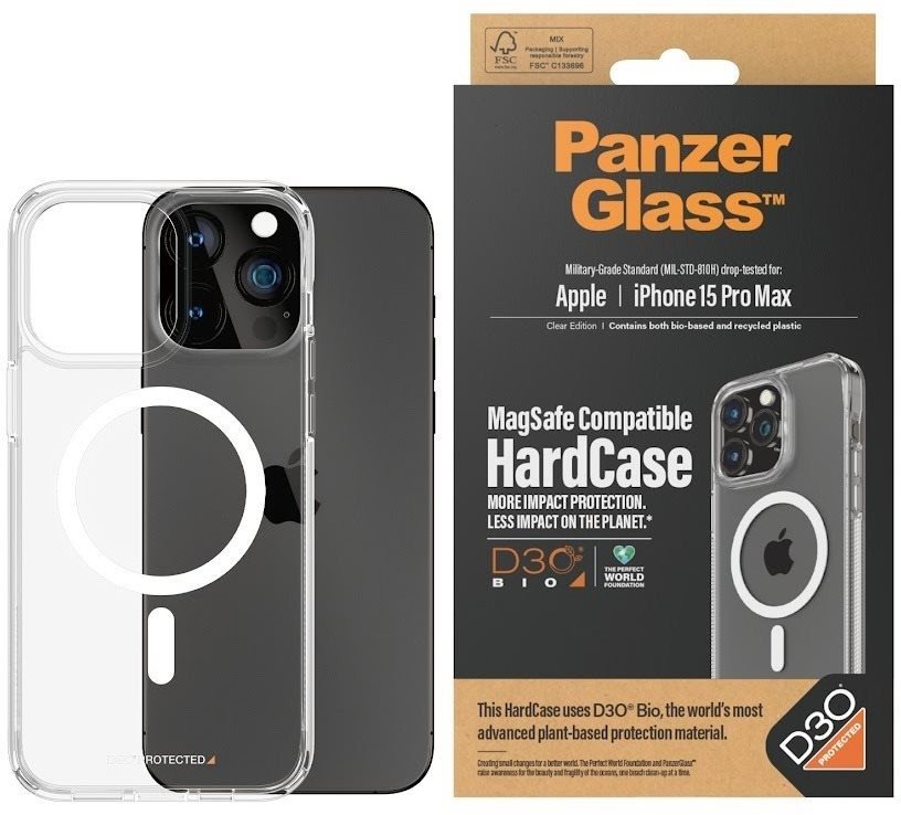 PanzerGlass HardCase MagSafe Apple iPhone 15 Pro Max s ochranou...