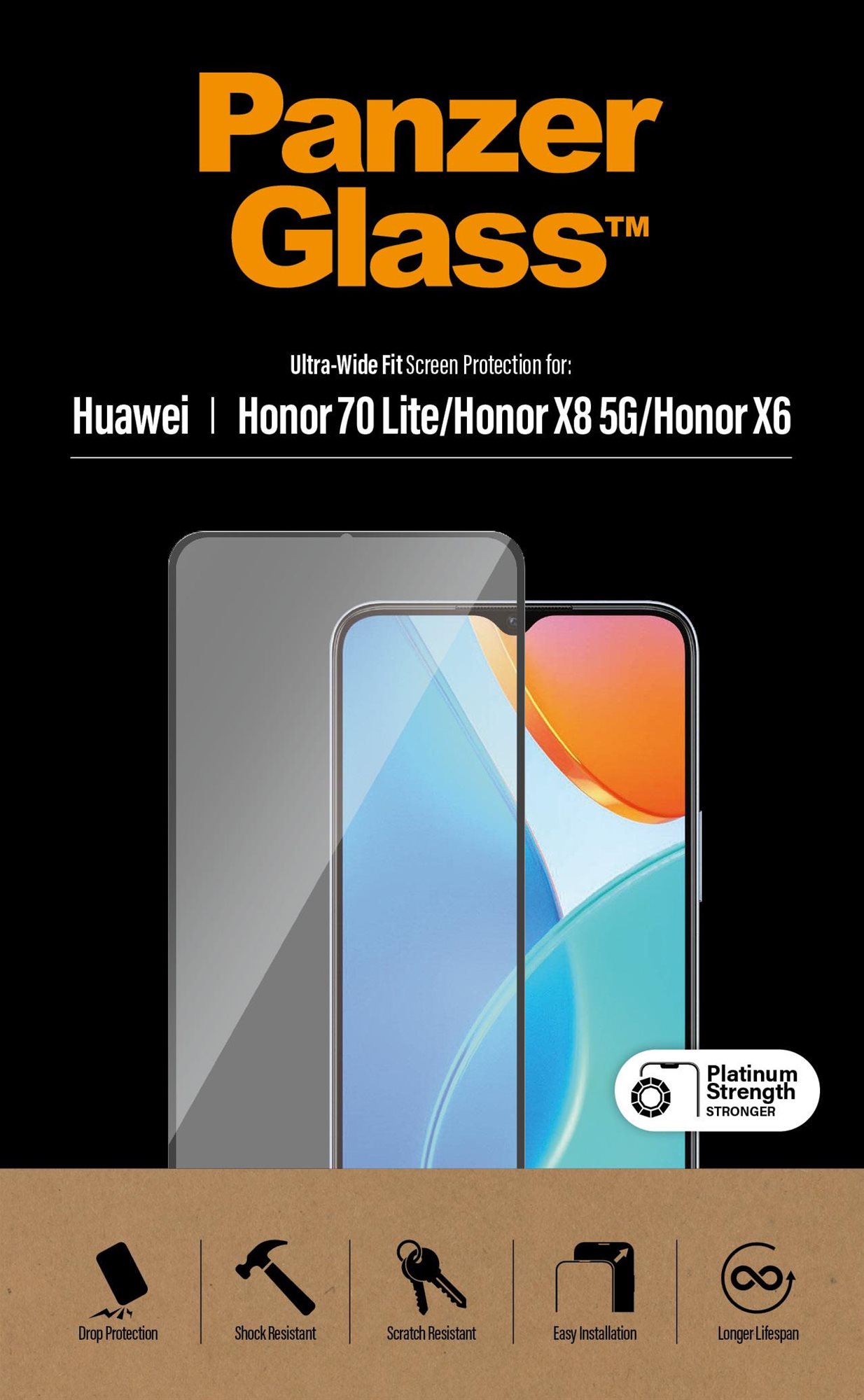 PanzerGlass Honor X6/X8 5G/70 Lite üvegfólia Üvegfólia