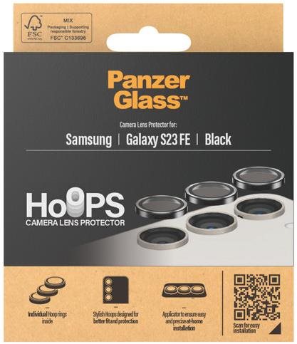 PanzerGlass HoOps Samsung Galaxy S23 FE kamera védő gyűrű - fekete...