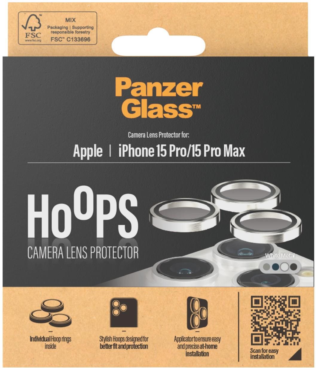 PanzerGlass HoOps Apple iPhone 15 Pro/15 Pro Max - Ringe für die...