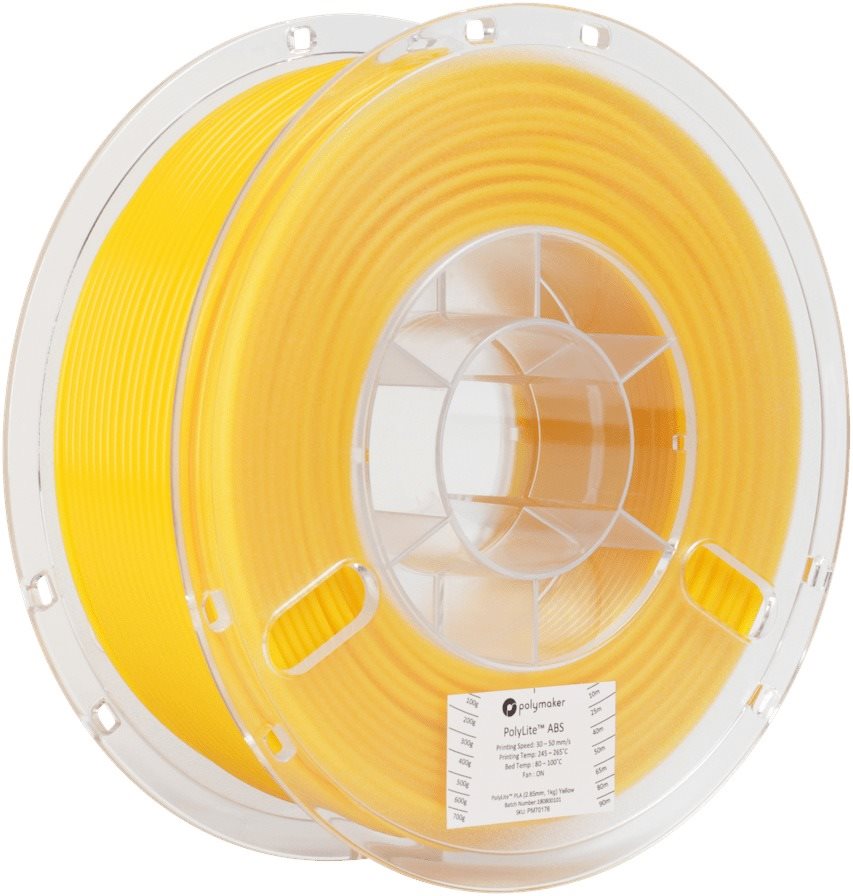 Polymaker PolyLite ABS jaune Filament