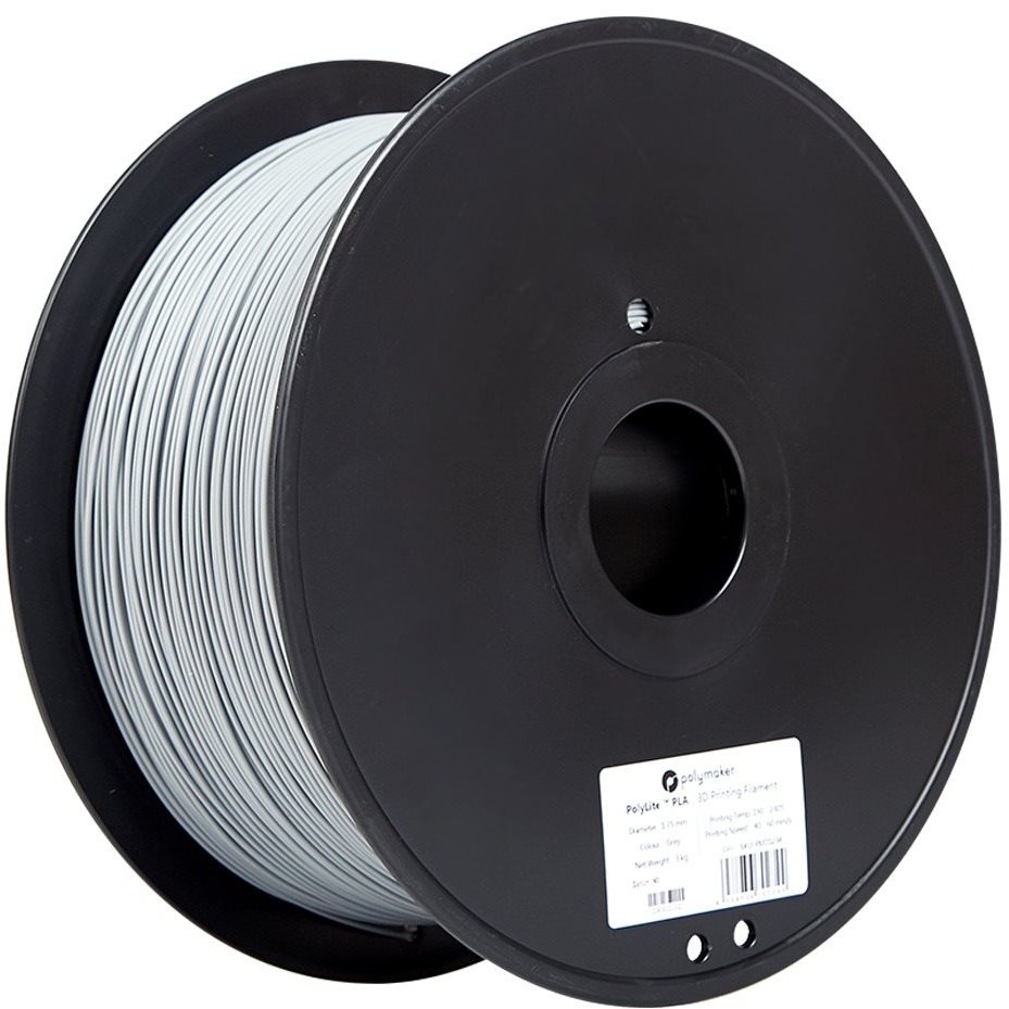 Polymaker PolyLite PLA 3kg Gris Filament