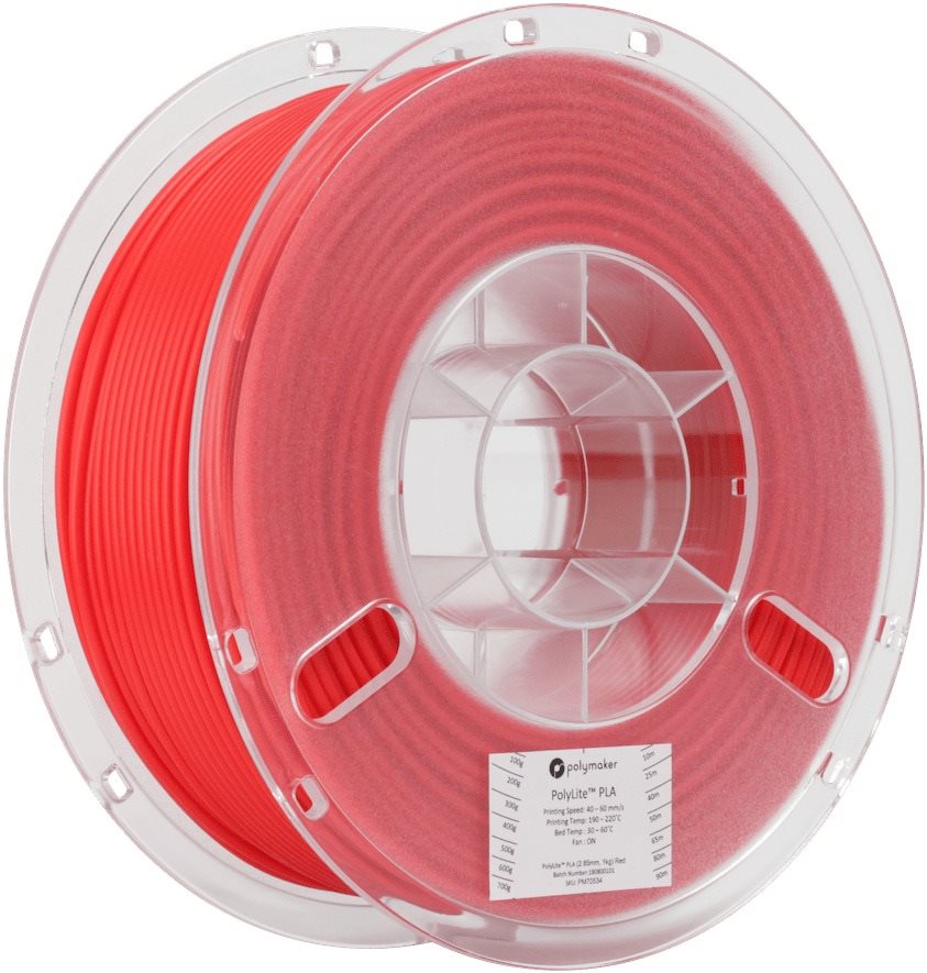 Polymaker PolyLite PLA rouge Filament