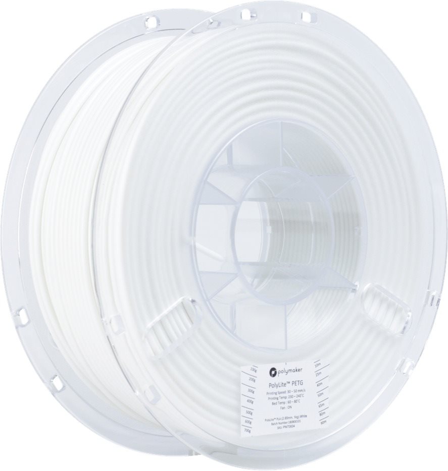 Polymaker PolyLite PETG blanc Filament