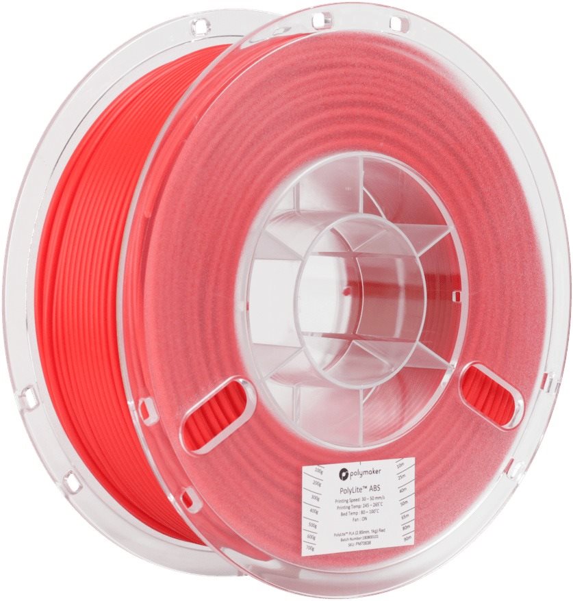 Polymaker PolyLite ABS rouge Filament