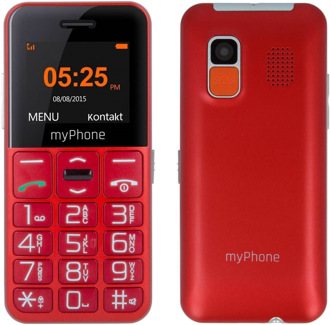 myPhone Halo Easy červený Mobilní telefon