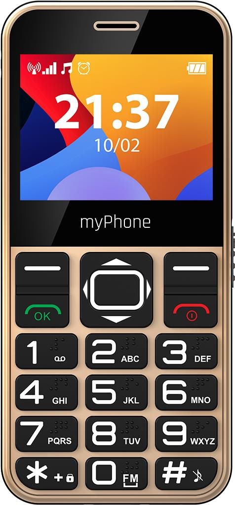 myPhone Halo 3 Senior, aranyszín Mobiltelefon