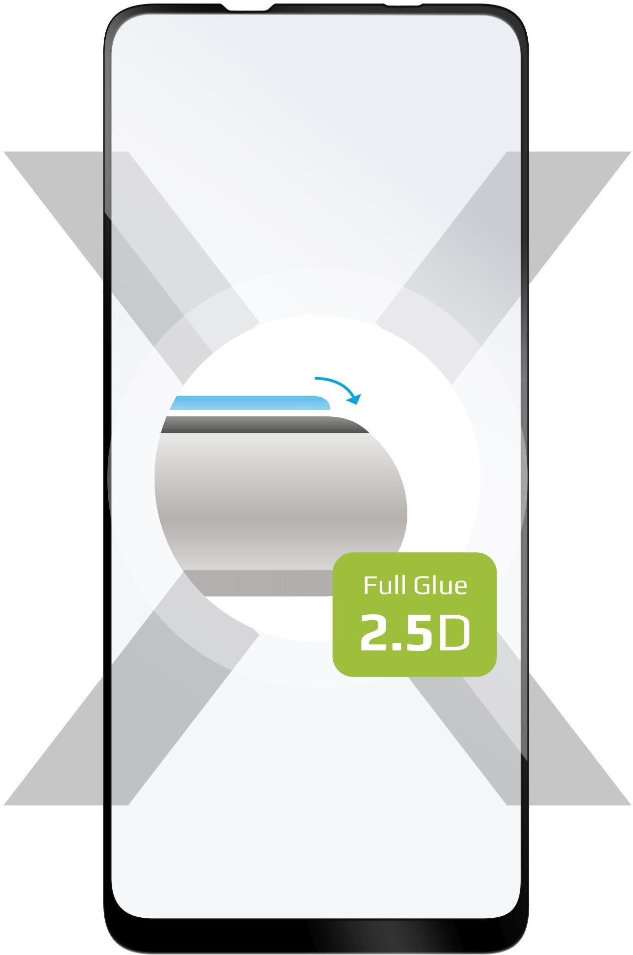 FIXED FullGlue-Cover für Samsung Galaxy A21s schwarz Schutzglas