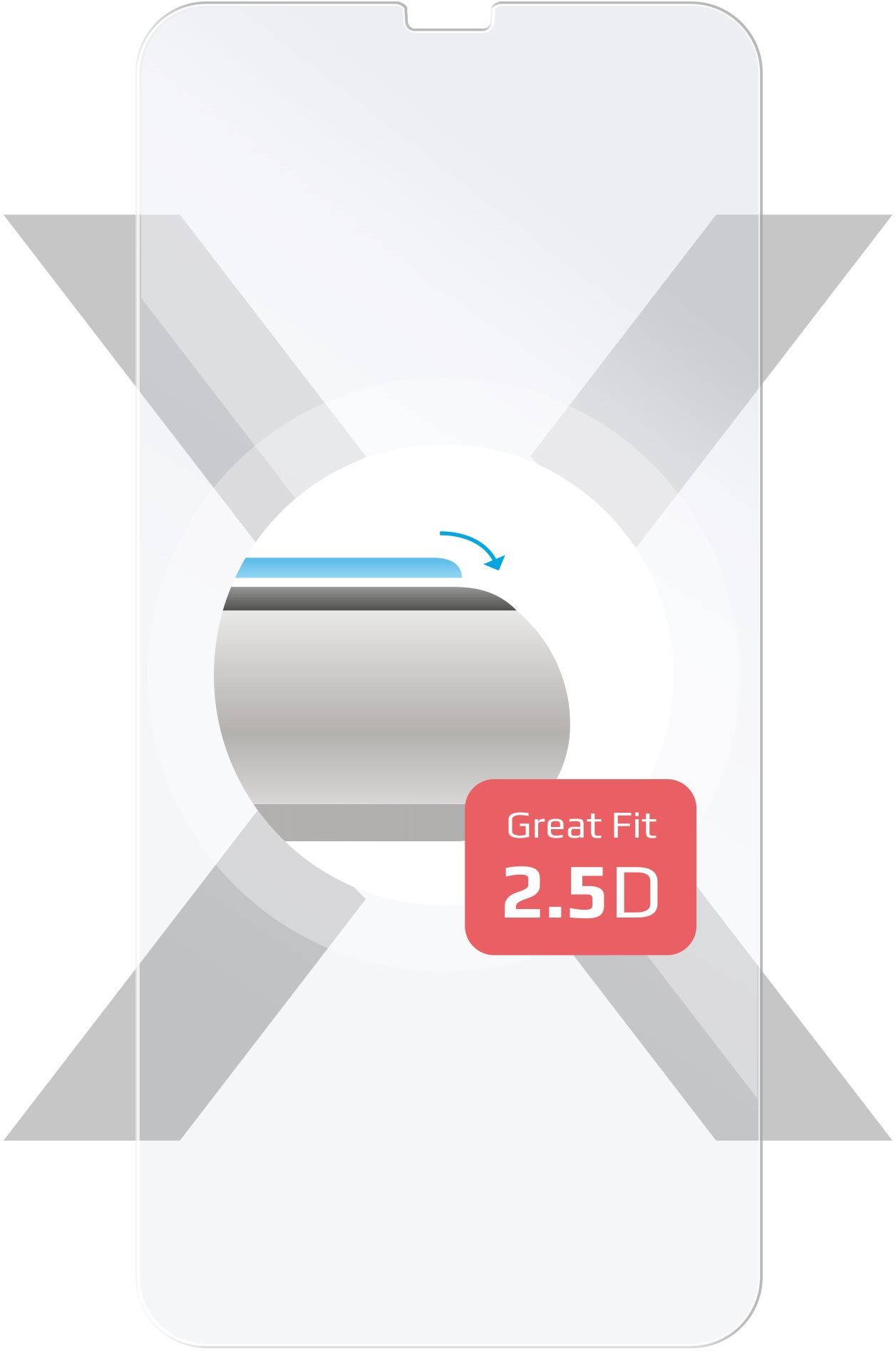 FIXED für Apple iPhone X / XS / 11 Pro - transparent Schutzglas