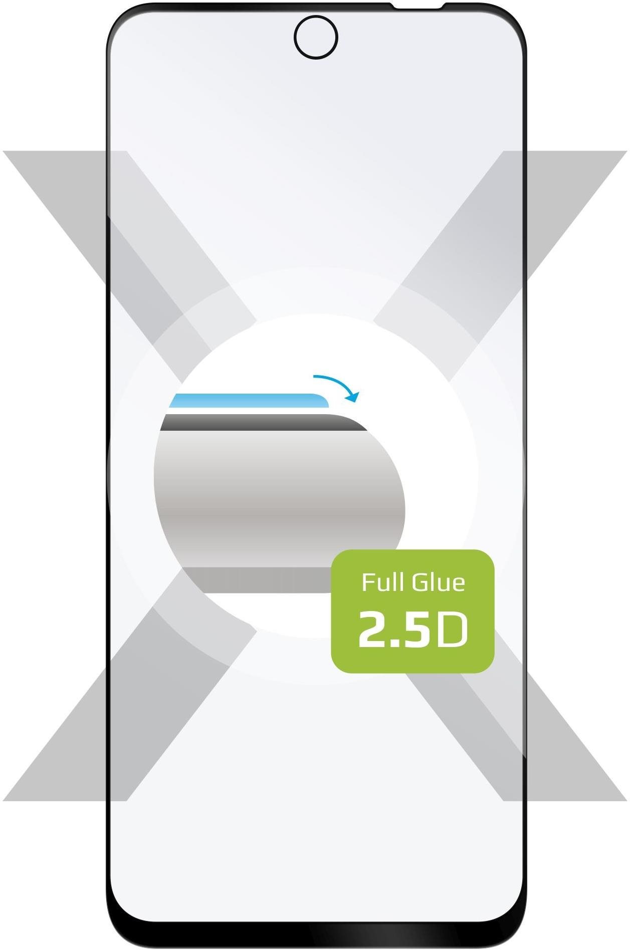 FIXED FullGlue-Cover für Motorola Moto G42  - schwarz Schutzglas