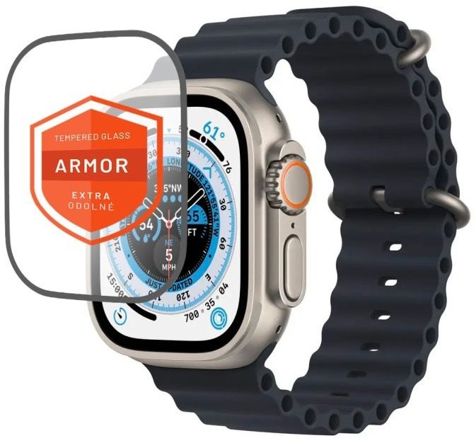 FIXED Armor s aplikátorom na Apple Watch Ultra 49 mm čierne...