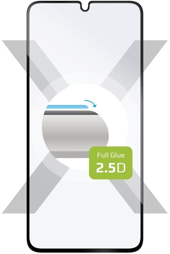 FIXED FullGlue-Cover Samsung Galaxy A34 5G üvegfólia - fekete...