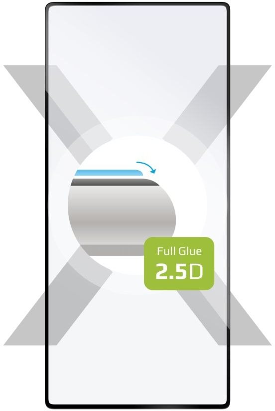 FIXED FullGlue-Cover für Google Pixel 7a schwarz Schutzglas