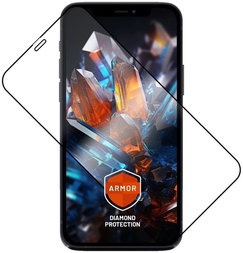FIXED Armor mit Applikator für das Apple iPhone 12/12 Pro schwarz...