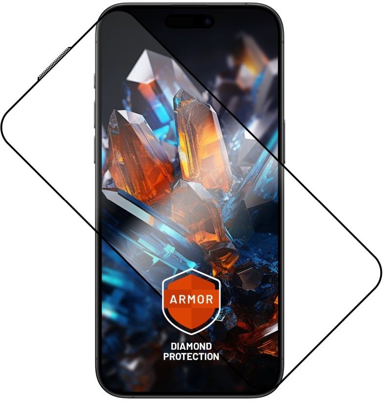 FIXED Armor mit Applikator für das Apple iPhone 15 Pro Max schwarz...