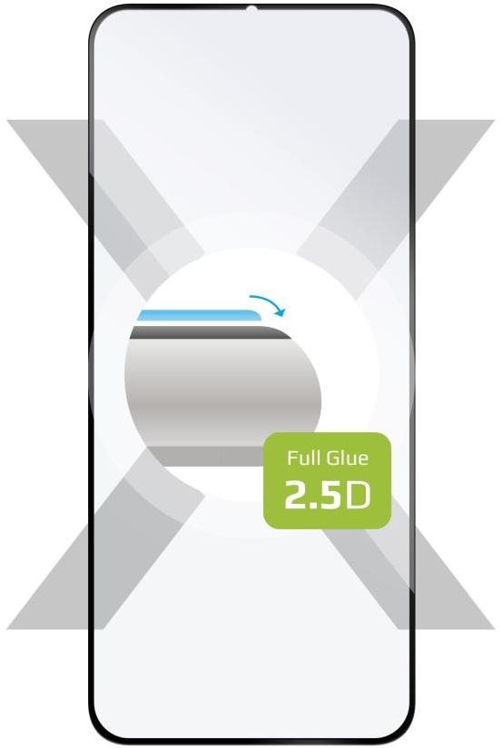 FIXED FullGlue-Cover Honor X6a üvegfólia - fekete Üvegfólia