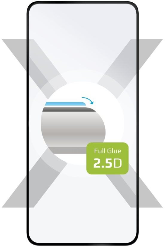 FIXED FullGlue-Cover für Motorola Moto G34 5G schwarz Schutzglas