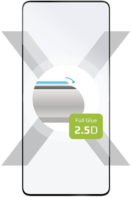 FIXED FullGlue-Hülle für Asus ROG Phone 8 Pro schwarz Schutzglas