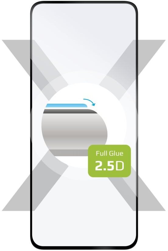 FIXED FullGlue-Cover für TCL 50 SE schwarz Schutzglas