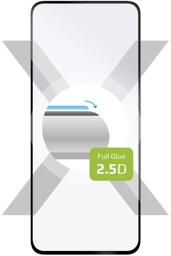 FIXED FullGlue-Cover Tecno Spark 20 Pro üvegfólia - fekete Üvegfólia