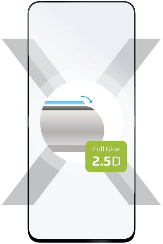 FIXED FullGlue-Cover Honor X7b üvegfólia - fekete Üvegfólia
