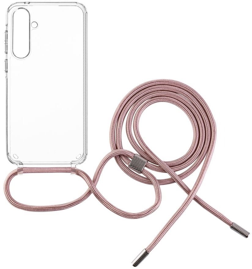 FIXED Pure Neck mit rosa Lanyard für Samsung Galaxy A35 5G Handyhülle