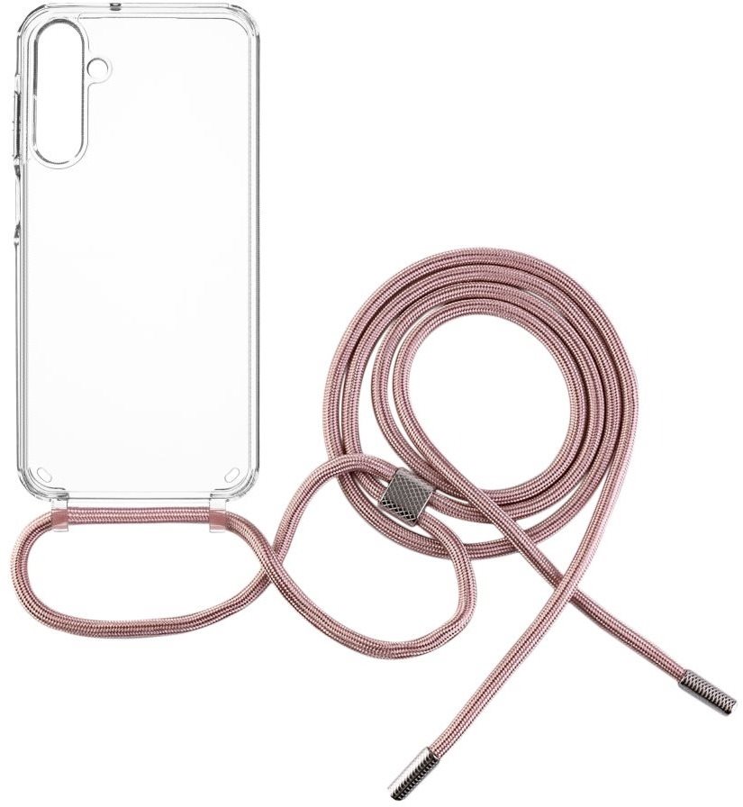 FIXED Pure Neck mit rosa Lanyard für das Samsung Galaxy A25 5G...