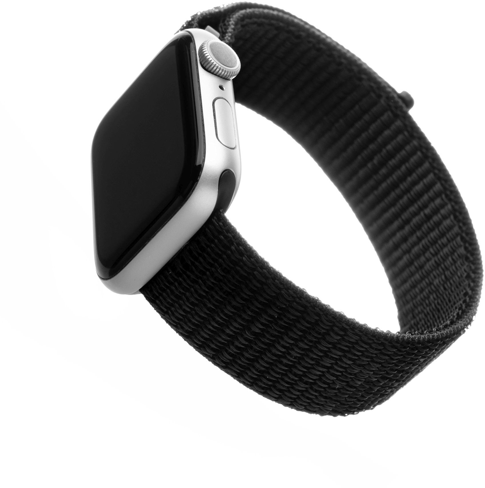 FIXED Nylon Strap pre Apple Watch 38/40/41mm čierny Remienok na...