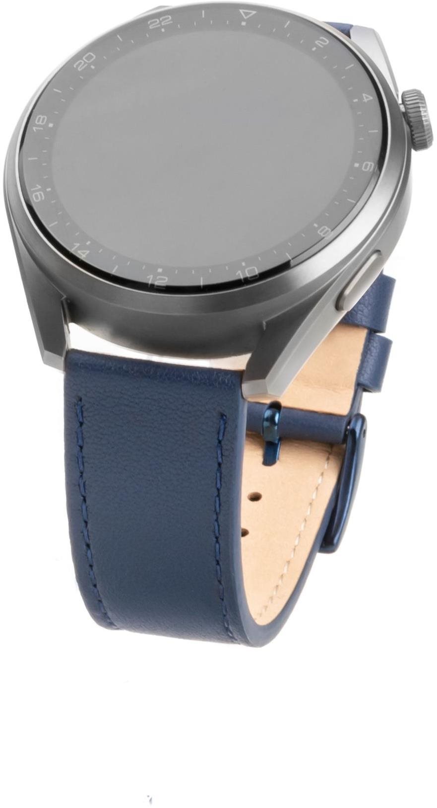 FIXED Leather Strap so šírkou 20 mm modrý Remienok na hodinky