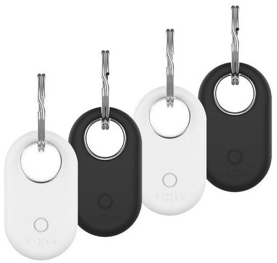 FIXED Silky na Samsung SmartTag2 4 ks 2× čierne + 2× biele Pútko