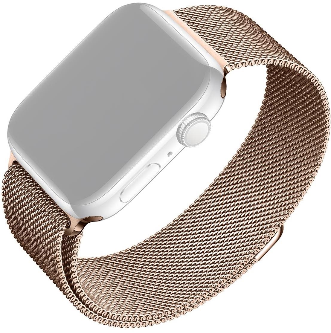 FIXED Mesh-Armband für Apple Watch 38/40/41mm Roségold Armband