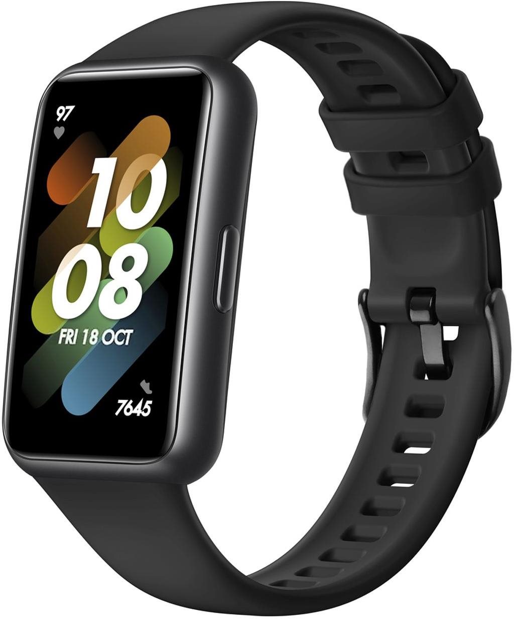 FIXED Silicone Strap pro Huawei Band 7 černý Řemínek