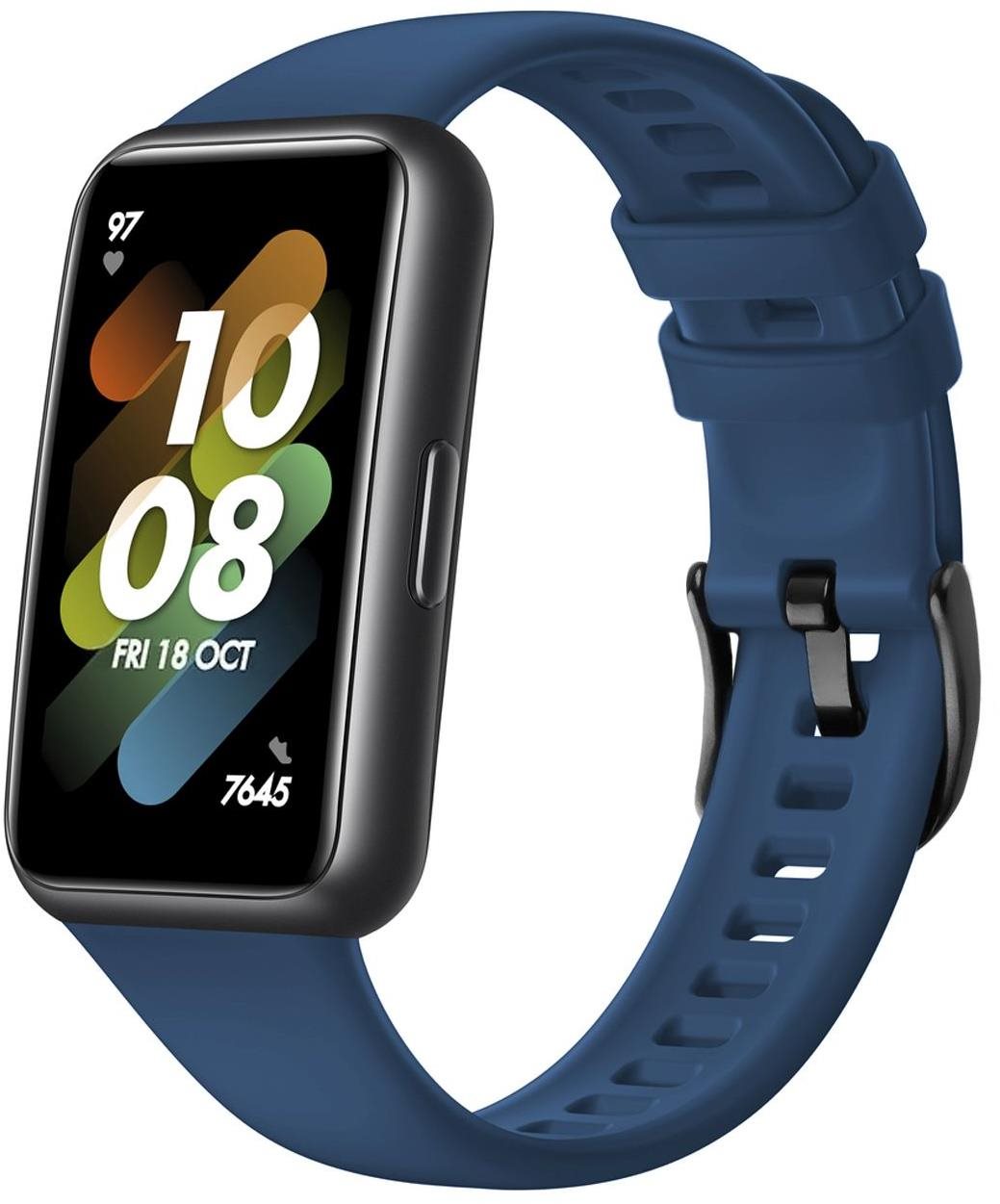 FIXED Silicone Strap Huawei Band 7 - kék Szíj