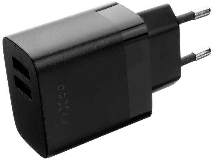 FIXED Smart Rapid Charge töltőfej, 2× USB kimenet, 17 W, fekete...