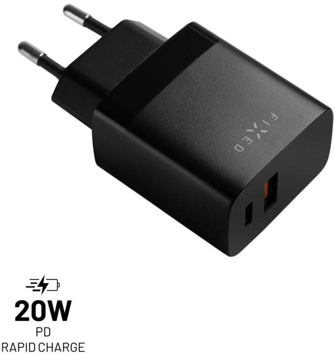 FIXED adapter USB-C és USB kimenettel, PD és QC 3.0 támogatás, 20...