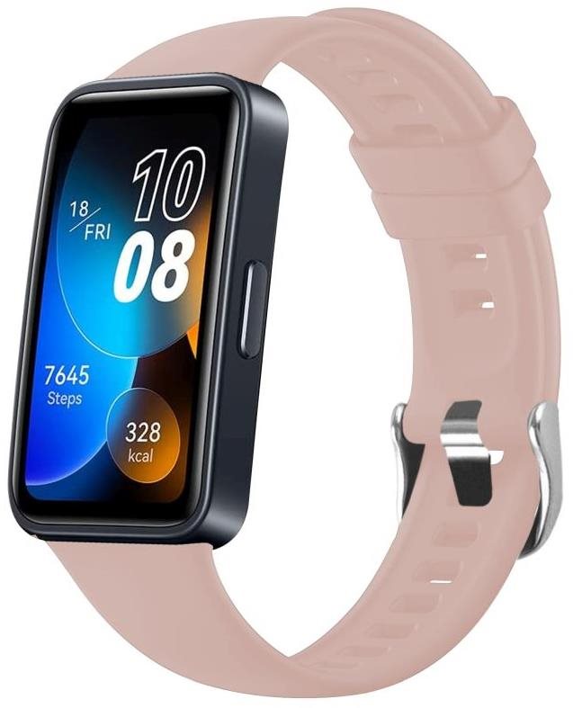 FIXED Silicone Strap Huawei Band 8 - rózsaszín Szíj