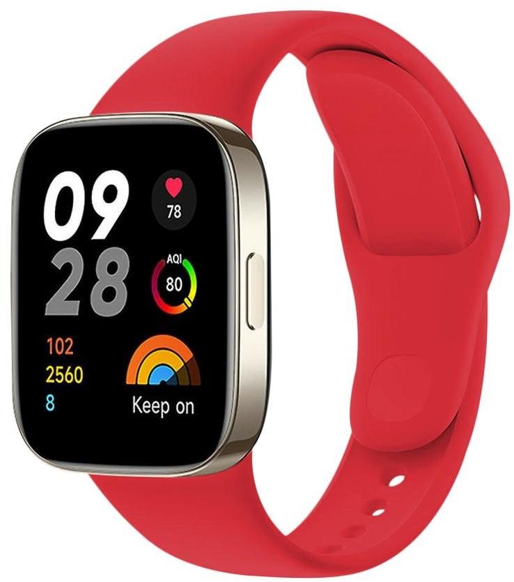 FIXED Silikonarmband für Xiaomi Redmi Watch 3 rot Armband