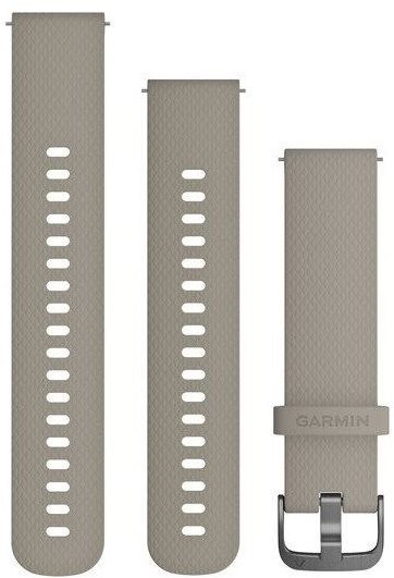 Garmin Quick Release 20 Beige Silicone (Dark Buckle) Watch Strap