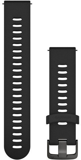Garmin Quick Release 20 Silicone Black (Dark Buckle) Watch Strap