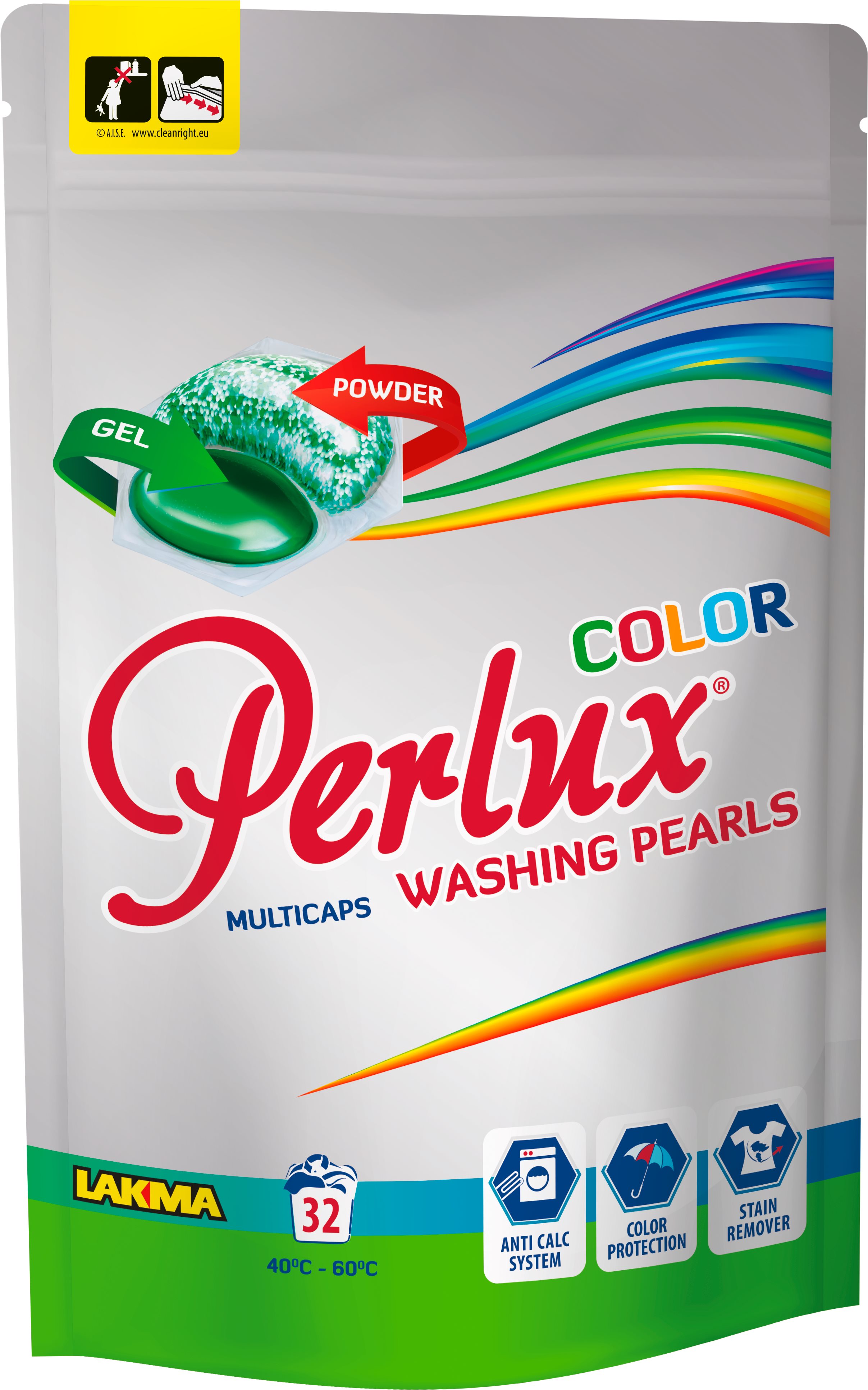 PERLUX Super Compact Color 32 ks Kapsuly na pranie