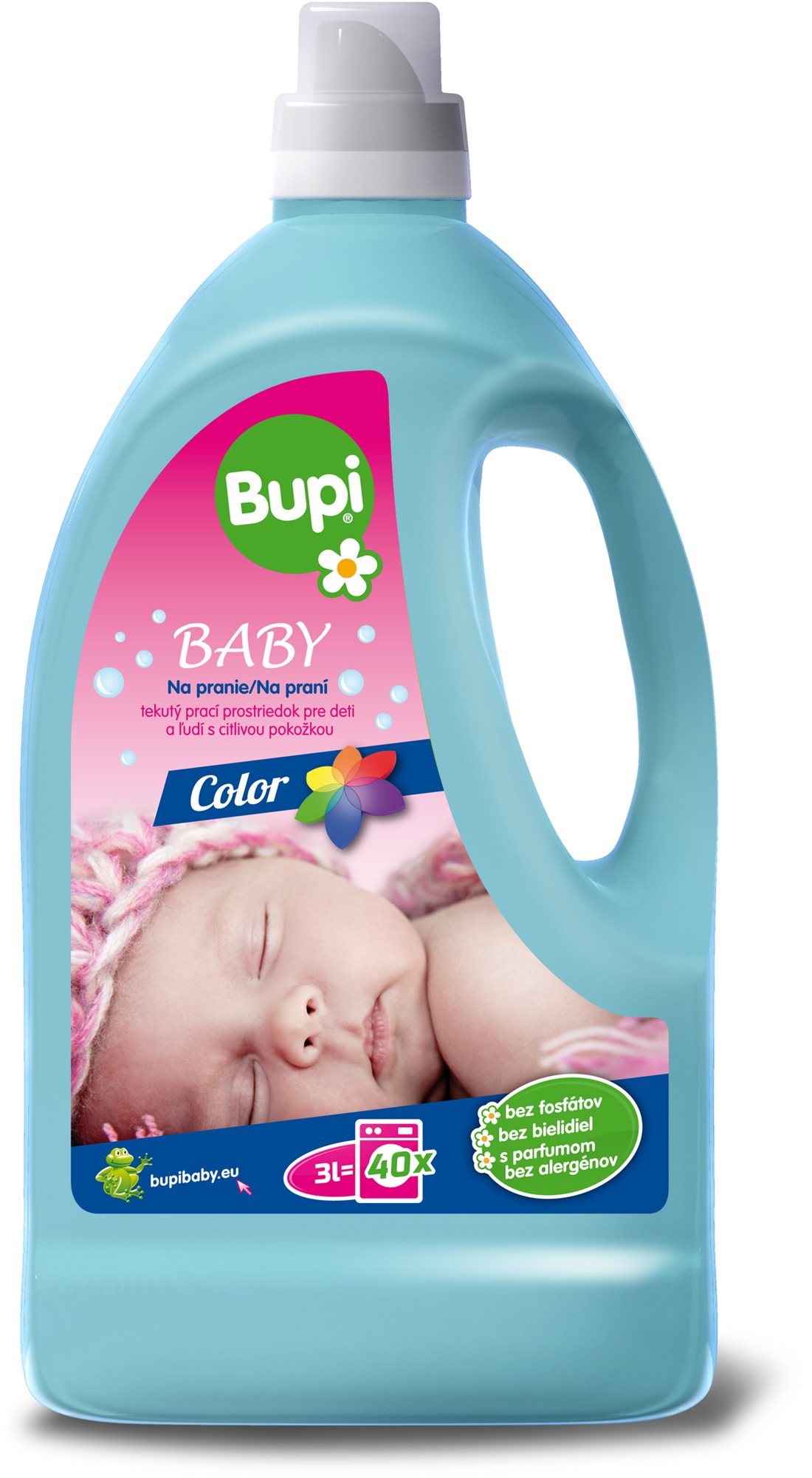 BUPI Baby Color Tekutý prací prostriedok 3 l (40 praní) Prací gél