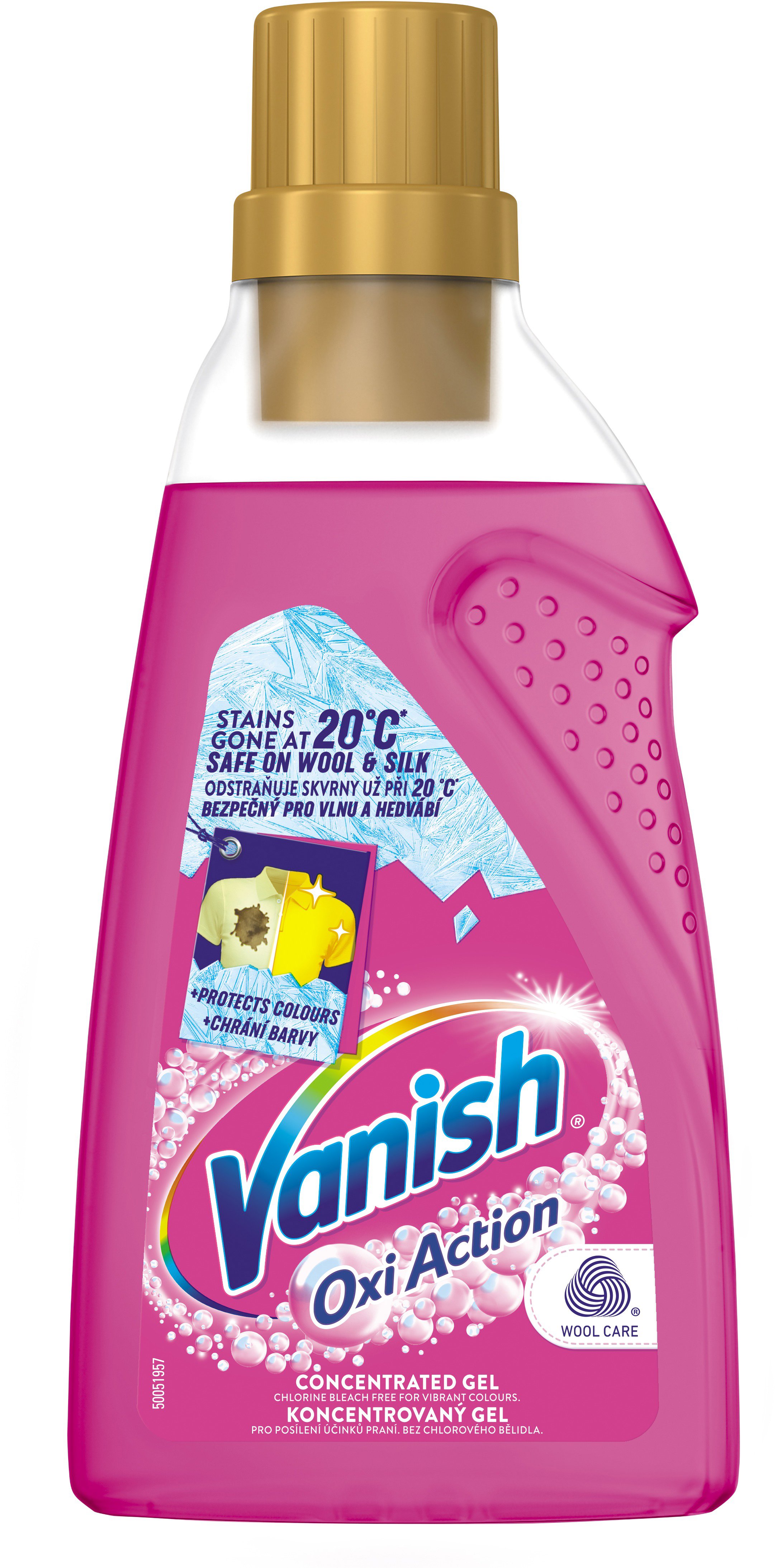 VANISH Oxi Action Gélový odstraňovač škvŕn 750 ml Odstraňovač škvŕn