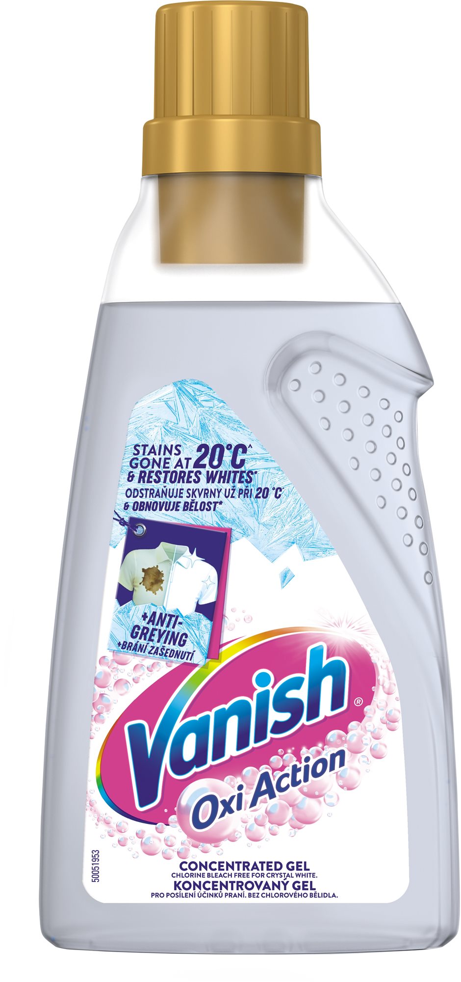 VANISH Oxi Action Gél na bielenie odstránenie škvŕn 750 ml...