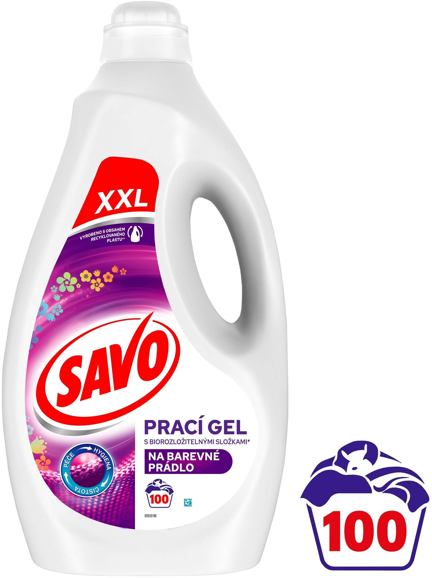 SAVO na farebnú bielizeň 5 l (100 praní) Prací gél
