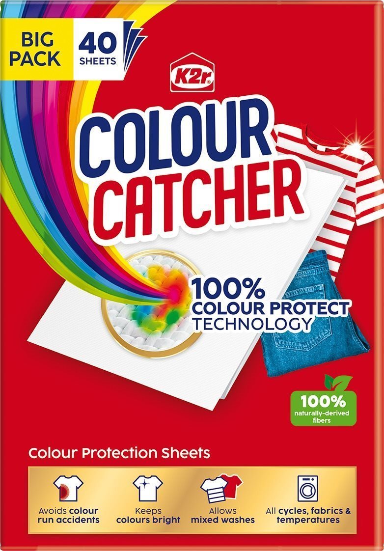 K2r mosogató kendők Colour Catcher, 40 db Színfogó kendő