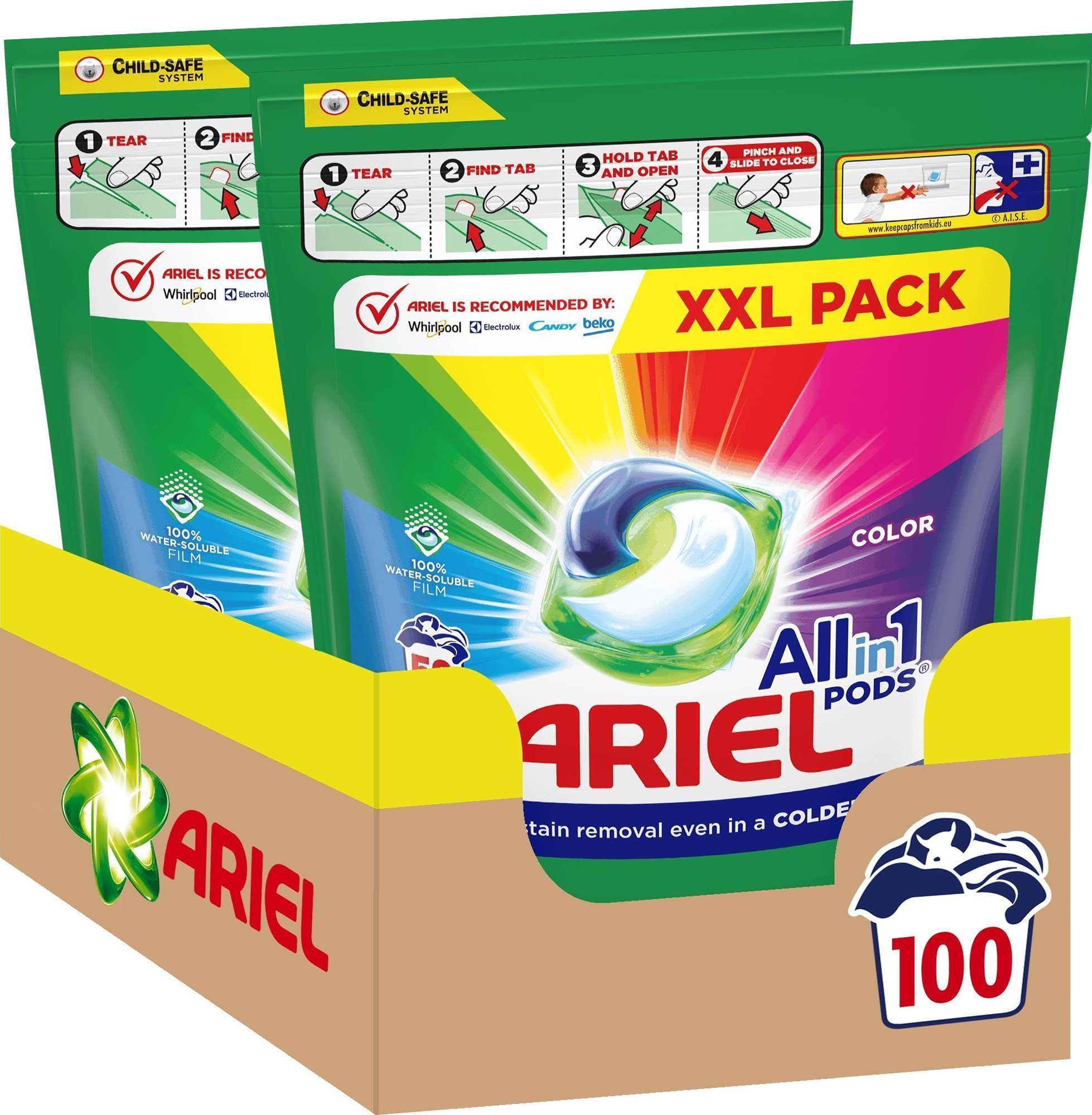 ARIEL Color 100 ks Kapsuly na pranie