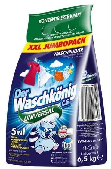 DER WASCHKÖNIG Universal 6,5 kg (100 praní) Prací prášok
