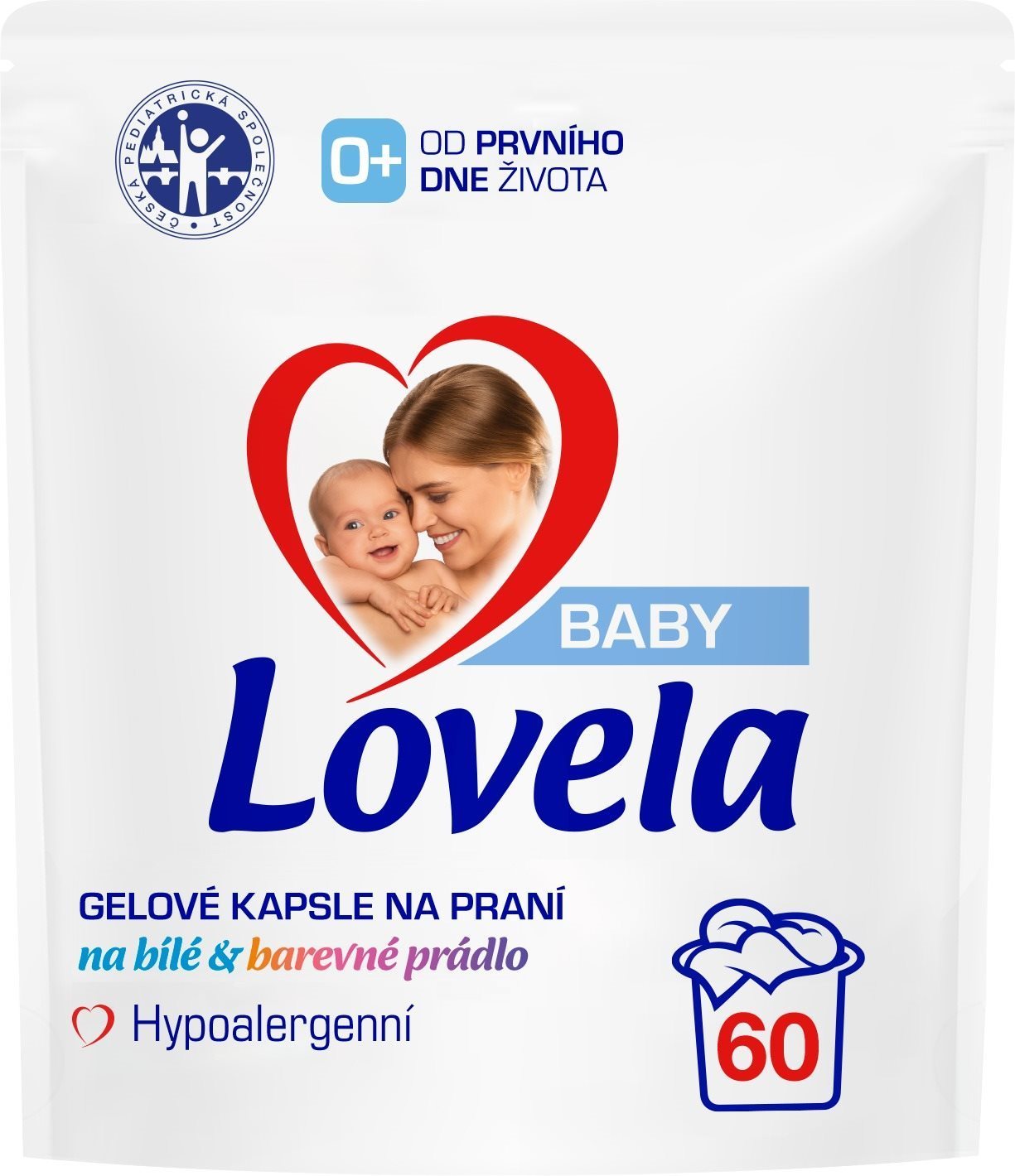 LOVELA Baby gelové kapsule na pranie 60 ks Kapsuly na pranie