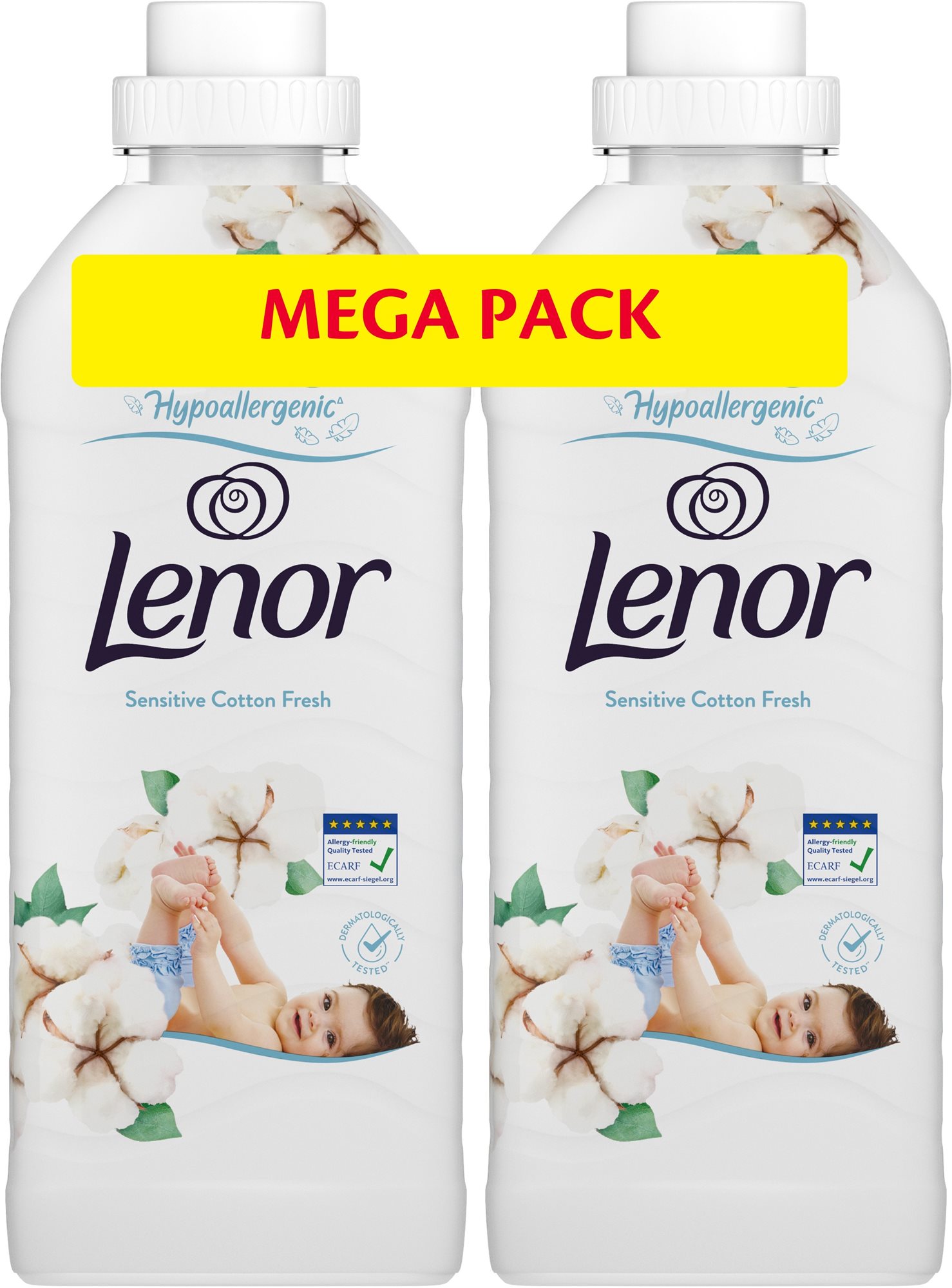 LENOR Cotton Fresh 2× 925 ml (74 mosás) Öblítő